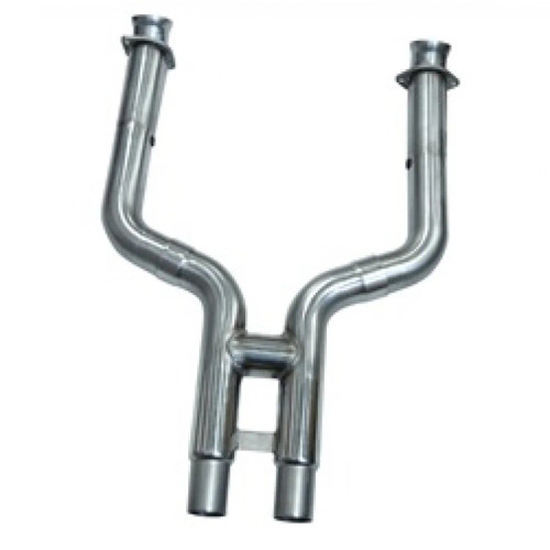 Details
3" x 2-1/2" (OEM) Competition Only Stainless Steel H-Pipe. 2007-2010 Ford Shelby GT500 5.4L 4V.
3" 16GA 304 Stainless Steel construction
Ball and socket style connection to Headers
Requires Kooks Long Tube Headers
Includes Clamps
2-1/2" outlet connects to OEM Exhaust re-using OEM Clamps(Not Included)
