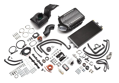 Ford Performance Parts is pleased to announce the 2021-2026 F-150 5.0L Supercharger kit. In partnership with Whipple Superchargers, the Ford Performance kit produces 700 hp at 6,500 RPM and 590 lb.-ft. of torque at 5,000 RPM. 
Features the Gen 6 3.0L Whipple Supercharger
Whipple exclusive inverted twin-screw design
Patented dual pass intercooler
Ford Performance exclusive calibration
Tomahawk calibration tool included
Fits 4x2 and 4x4 vehicles with single alternator
CARB certified 50-state legal for 2021-2023 (E.O. #: D-231-89)
CARB certified 50-state legal for 2024 (E.O. #: D-231-110) 
CARB certified 50-state legal for 2025 (E.O. #: D-231-130)
CARB certified 50-state legal for 2026 (E.O. #: D-231-154)
2026 for non-California vehicles only
Engineered and tested to Ford 100k mile standards
3yr/36k mile FPP warranty from new vehicle in-service date when installed by a Ford Dealer or ASE certified technician
Premium fuel required (91 octane or higher)

***Vehicle maximum speed is not modified from production configuration***

For vehicles equipped with Pro Power Onboard, please order kit M-9066-FPPOB in addition to the M-6066-F150SCA