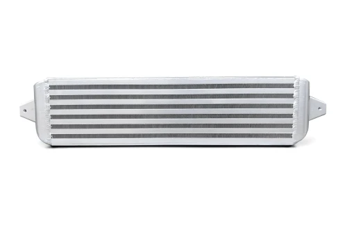 Direct bolt-on replacement - no Active Grille Shutter (AGS) removal or other modification required
40+ degree reduction in Charge Air Temperature (CAC) observed in real-world conditions
High-flow cast end tanks ensure significantly better airflow efficiency than welded aluminum
Supports up to 550 HP
Over double the size of the stock core
TIG-welded bar-and-plate construction
CVF Lifetime Warranty


 

LESS HEAT, MORE POWER
The CVF Street Intercooler for 2015-2023 Ford Mustang EcoBoost is a direct fit replacement that is over double the size of the stock unit. As the charts above indicate, during independent testing we've observed a reduction of 40 degrees in Charge Air Temperature where it matters: on the street, and not at the dyno (the same vehicle under similar conditions).
 

EXCEPTIONAL CONSTRUCTION FOR MAXIMUM EFFICIENCY
Manufactured from top-grade aluminum, the CVF Street Intercooler features a TIG-welded bar-and-plate design for maximum durability and fully cast end tanks to ensure maximum flow of air into the unit and out to your turbo - equaling more HP.
 

APPLICATION AND INSTALLATION
This part installs on the following vehicles:
2015-2023 Mustang 2.3L engines