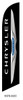 Black CHRYSLER Logo 15 Ft Swooper Flag - Black