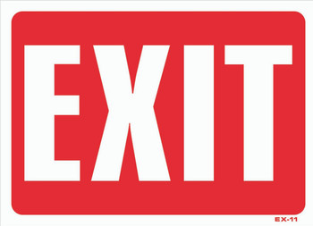 Sign - EXIT  (10in x 14in)