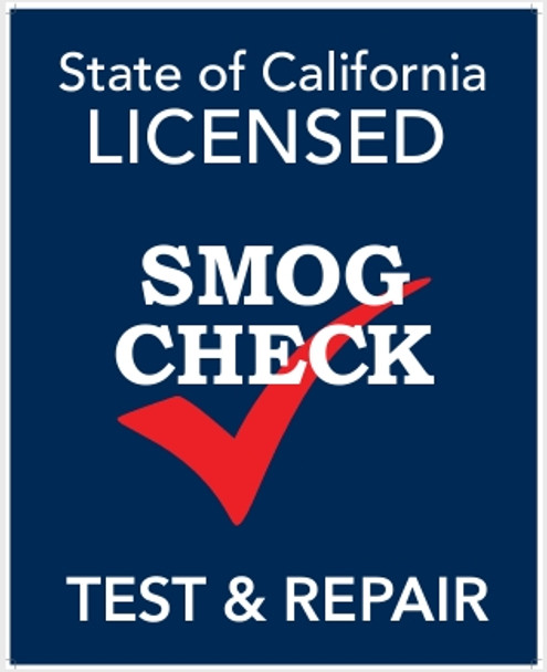 Sign - State of California Licensed Smog Check TEST & REPAIR (24" X 30")