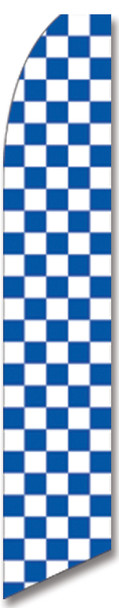 Swooper Flag - Blue White Checkered