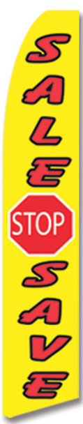 Swooper Flag - Yellow Red White Sale Stop Save