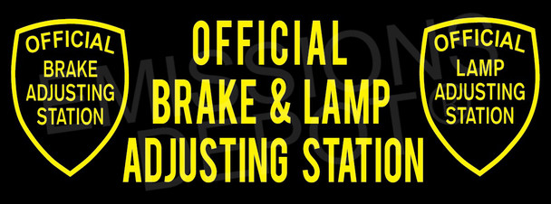Official Brake and Lamp (Black)