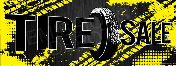 Tire Sale | Yellow Threads | Vinyl Banner