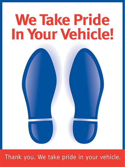 17" x 19" Floor Mat Color "Foot print" | Plain Paper  80# Mil Thickness | Ct: 500