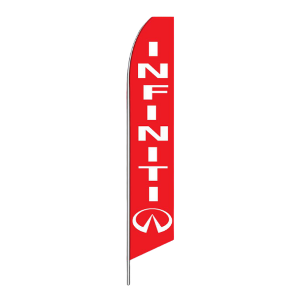 INFINITI 15 Ft Swooper Flag - Red Infiniti Logo