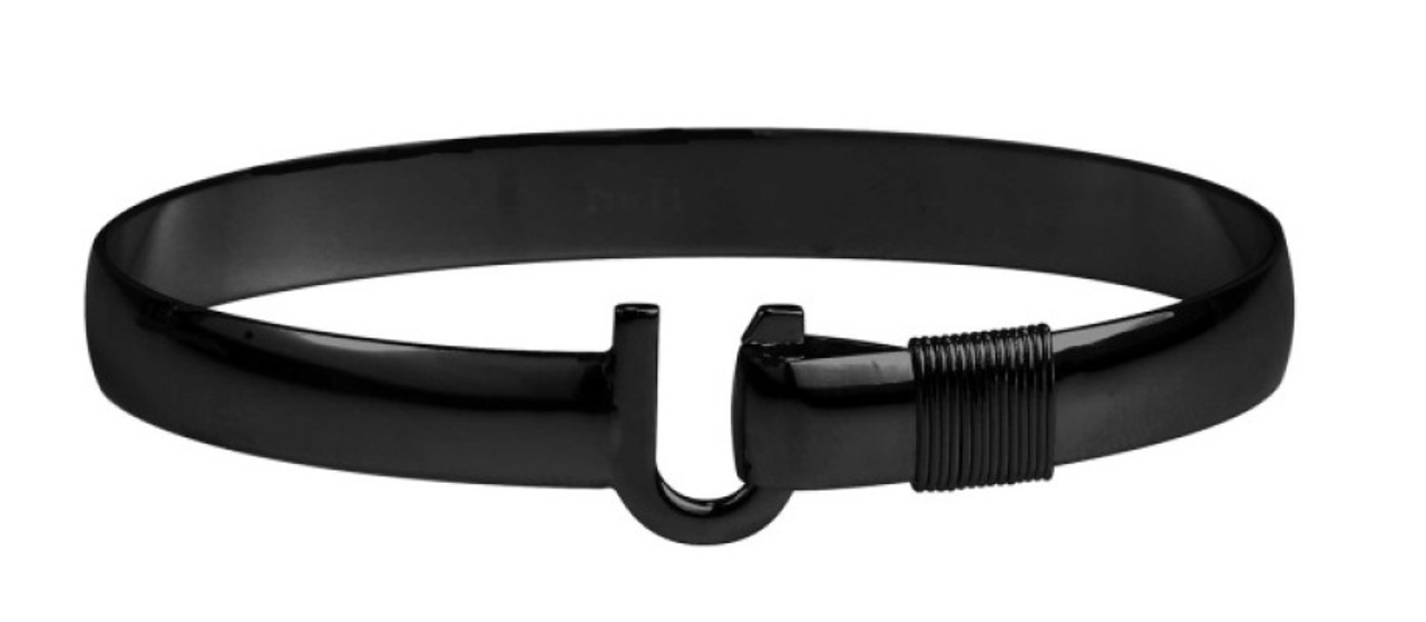 8mm Black Titanium Original Hook Bracelet