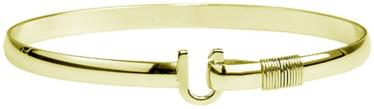 14k Gold-fill Caribbean Hook Bracelet/cuff- Yellow Gold, 58% OFF
