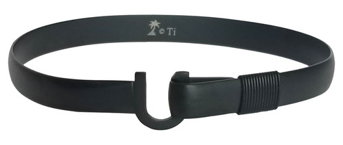 6mm Black Titanium Matte Finish Gun Metal Hook Bracelets