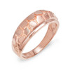 Rose Gold Nugget Wedding Band