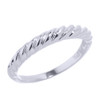 Sterling Silver Twisted Rope Stackable Ring
