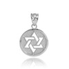 Sterling Silver Cut-Out Star of David Pendant Necklace