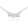 Sterling Silver #BAE Necklace