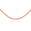 Gold Chains: Rolo Cable Rose Gold Chain 1.38mm