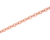 Gold Chains: Rolo Cable Rose Gold Chain 1.38mm