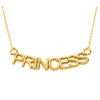 14K Yellow Gold  "PRINCESS" Pendant Necklace