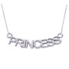 Sterling Silver  "PRINCESS" Pendant Necklace