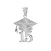 Sterling Silver 2015 Class Graduation Pendant Necklace