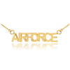 14K Gold AIRFORCE Necklace