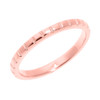 Rose Gold Textured Thumb Ring
