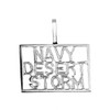 Sterling Silver NAVY DESERT STORM Pendant Necklace