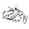 Sterling Silver Dragon Pendant Necklace
