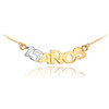 14K Two Tone Gold 15 Años Necklace