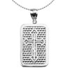 Sterling Silver Orthodox Cross Engravable Pendant Necklace