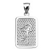 Sterling Silver Eye of Horus Engravable Pendant Necklace
