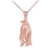 Rose Gold Penguin Pendant Necklace