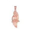 Rose Gold Parrot Pendant Necklace