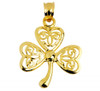 Celtic Clover Pendant Gold