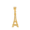 Gold Eiffel Tower Pendant Necklace