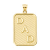 Yellow Gold "DAD" Pendant Necklace