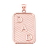 Rose Gold "DAD" Pendant Necklace