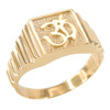 Gold Om Men's Ring