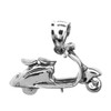 Sterling Silver Scooter Pendant Necklace