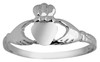 Silver Claddagh Baby Ring