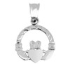 Silver Irish Claddagh Pendant