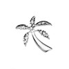 Sterling Silver California Exotic Palm Tree Pendant Necklace