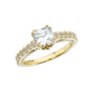 Elegant Yellow Gold Proposal/Wedding Ring