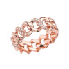 Rose Gold 7 mm Diamond Cuban Link Band