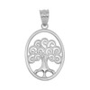 Sterling Silver Tree of Life Filigree Swirl Celtic Pendant Necklace