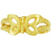 Yellow Gold Butterfly Toe Ring