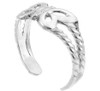White Gold Butterfly Toe Ring