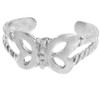 White Gold Butterfly Toe Ring