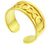 Yellow Gold XO Toe Ring