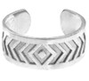 White Gold Chevron Toe Ring